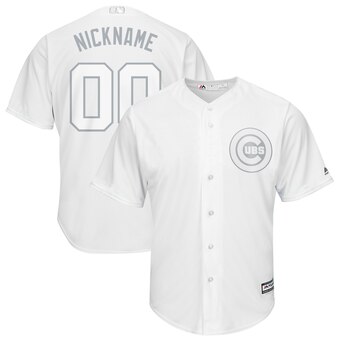 Chicago Cubs Majestic 2019 Players' Weekend Cool Base Roster Custom White Jersey