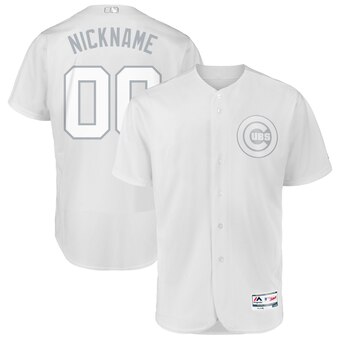 Chicago Cubs Majestic 2019 Players' Weekend Flex Base Authentic Roster Custom White Jersey