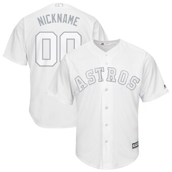 Houston Astros Majestic 2019 Players' Weekend Cool Base Roster Custom White Jersey