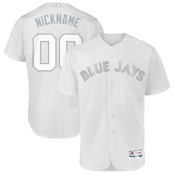 Toronto Blue Jays Majestic 2019 Players' Weekend Flex Base Authentic Roster Custom White Jersey