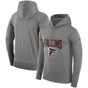 Atlanta Falcons Nike Sideline Property of Performance Pullover Hoodie Gray