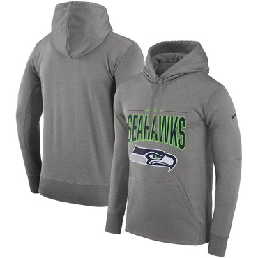 Seattle Seahawks Nike Sideline Property of Performance Pullover Hoodie Gray