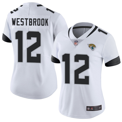 Nike Jaguars #12 Dede Westbrook White Women's Stitched NFL Vapor Untouchable Limited Jersey