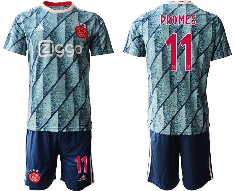 2020-21 AFC Ajax 11 PROMES Away Soccer Jersey