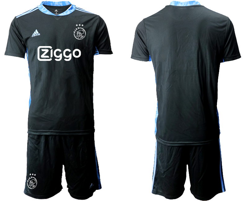 2020-21 AFC Ajax Black Goalkeeper Soccer Jersey