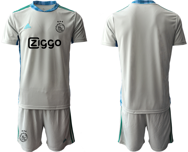 2020-21 AFC Ajax Gray Goalkeeper Soccer Jersey