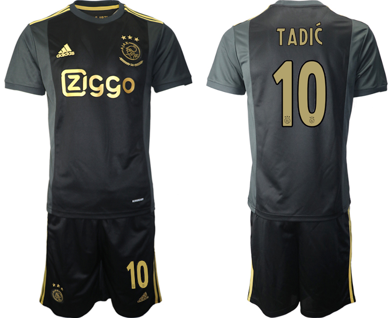 2020-21 Ajax away 10# TADIC black soccer jerseys