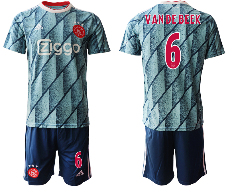 2020-21 Ajax away 6# VANDEBEEK soccer jerseys