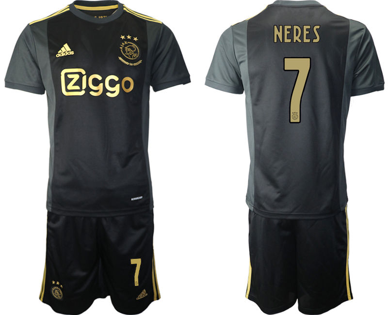 2020-21 Ajax away 7# NERES black soccer jerseys