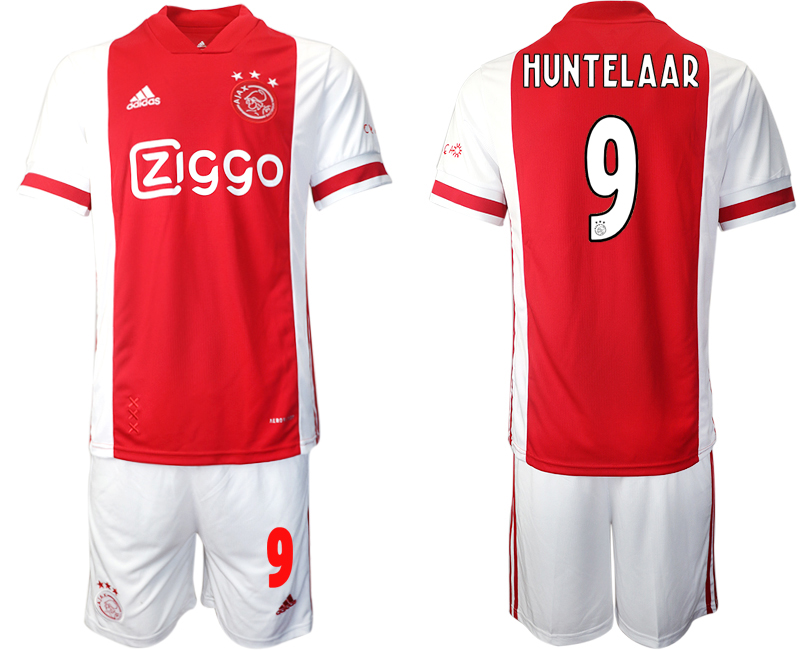 2020-21 Ajax home 9# HUNTELAAR soccer jerseys