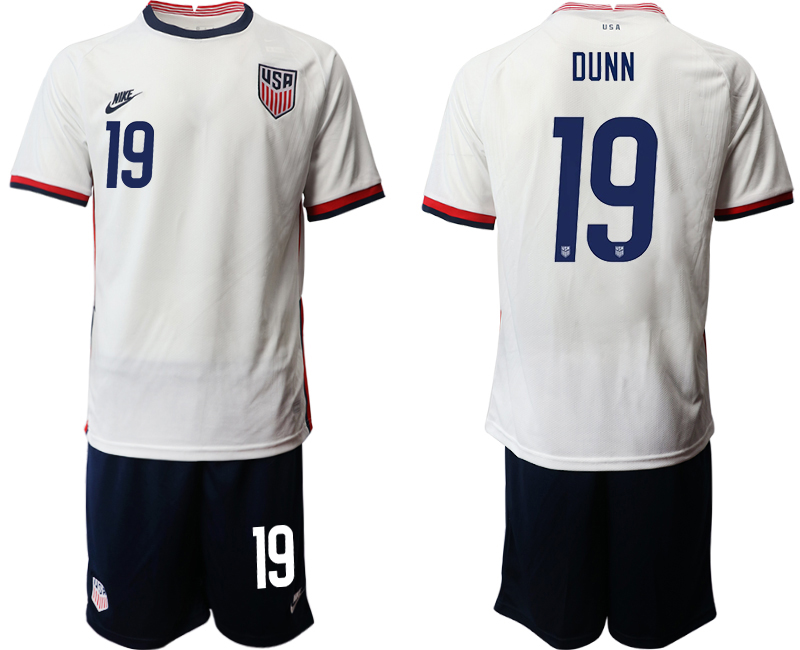 2020-21 America home 19# DUNN soccer jerseys