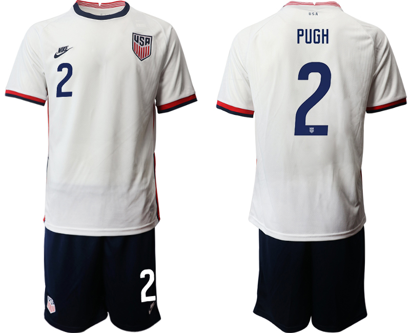 2020-21 America home 2# PUGH soccer jerseys
