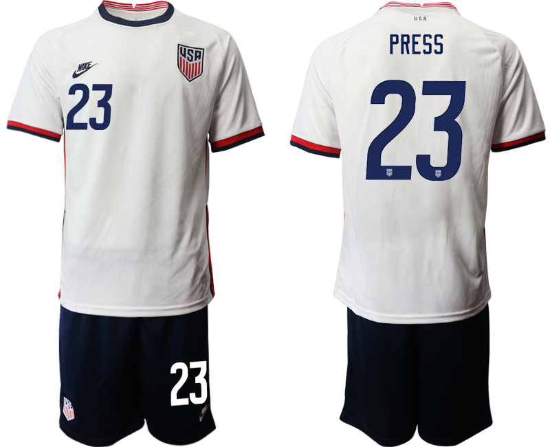 2020-21 America home 23# PRESS soccer jerseys