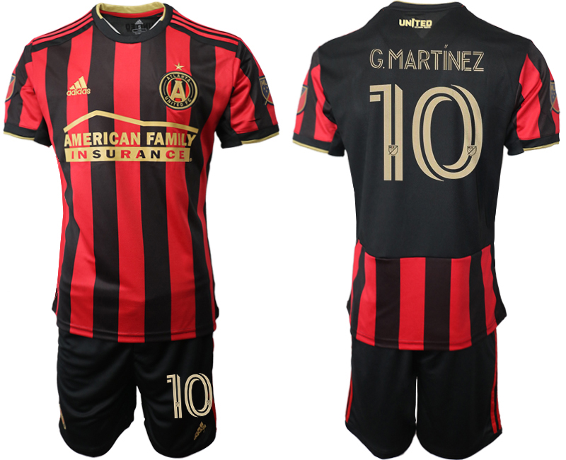 2020-21 Atlanta United FC 10 G.MARTINEZ Home Soccer Jersey