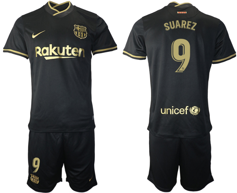 2020-21 Barcelona 9 SUAREZ Away Soccer Jersey