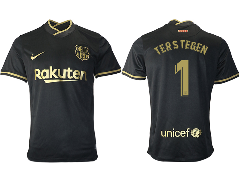2020-21 Barcelona away aaa version 1# TER STEGEN soccer jerseys