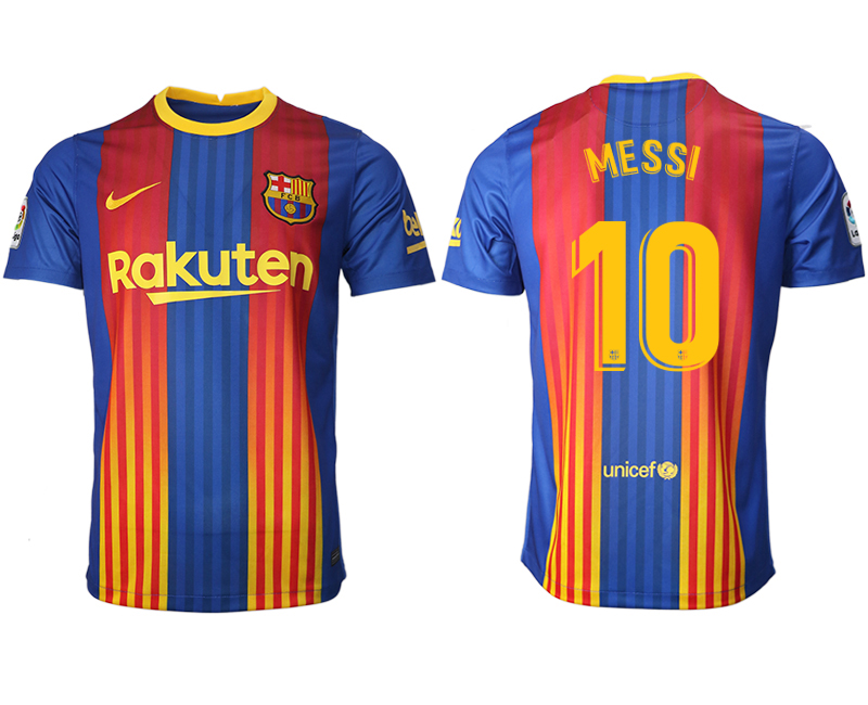 2020-21 Barcelona away aaa version 10# MESSI soccer jerseys.
