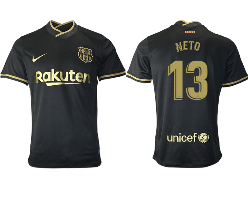 2020-21 Barcelona away aaa version 13# NETO soccer jerseys