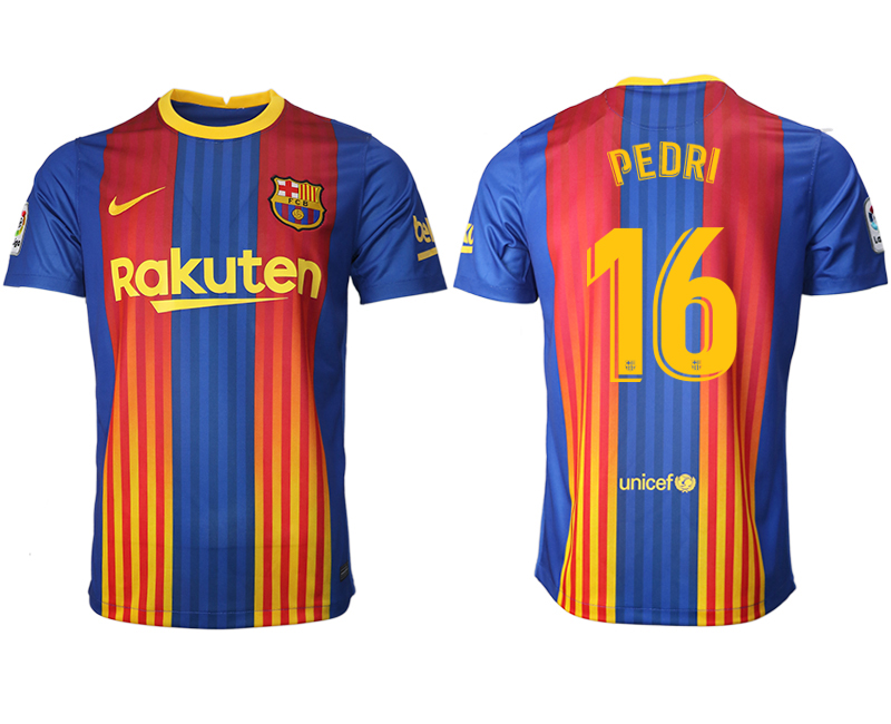 2020-21 Barcelona away aaa version 16# PEDRI soccer jerseys.
