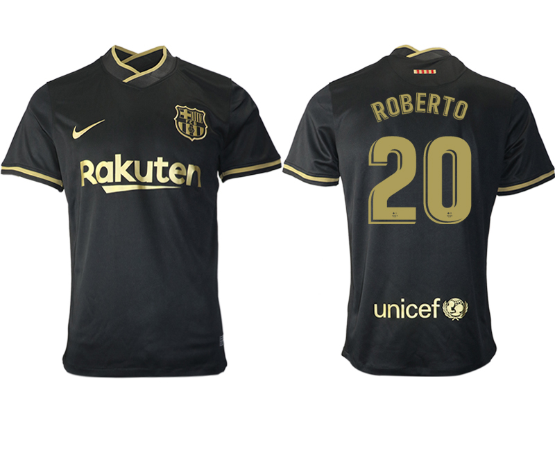 2020-21 Barcelona away aaa version 20# ROBERTO soccer jerseys
