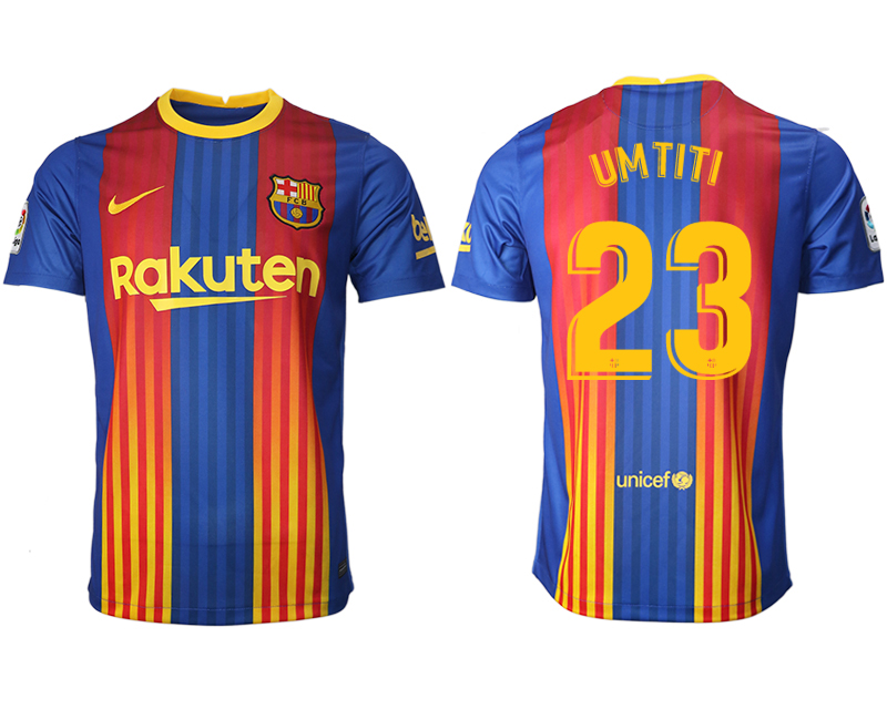 2020-21 Barcelona away aaa version 23# UMTITI soccer jerseys.