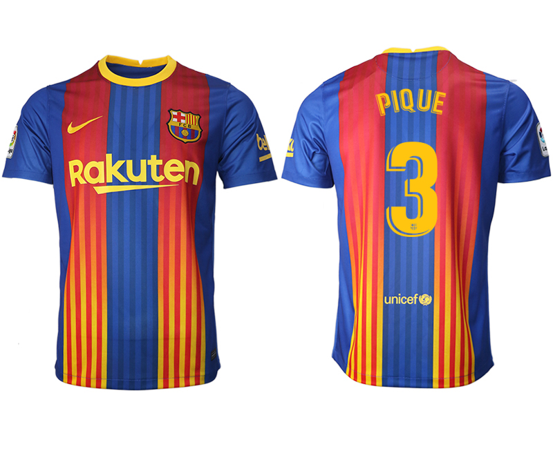2020-21 Barcelona away aaa version 3# PIQUE soccer jerseys.
