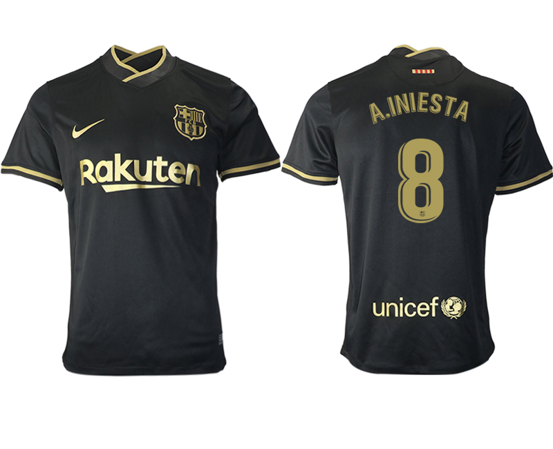 2020-21 Barcelona away aaa version 8# A.INIESTA soccer jerseys