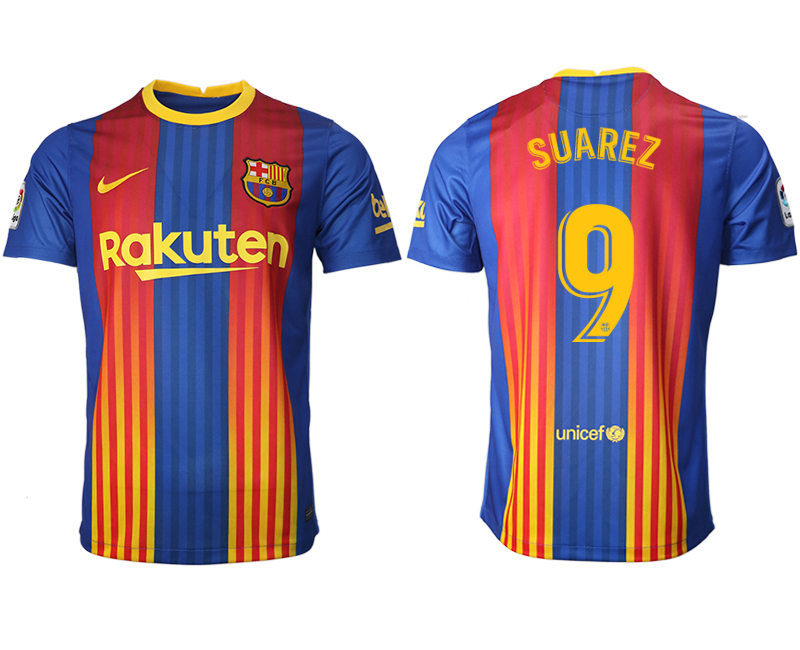 2020-21 Barcelona away aaa version 9# SUAREZ soccer jerseys.