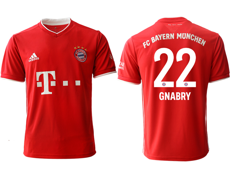 2020-21 Bayern Munich home aaa version 22# GNABRY soccer jerseys