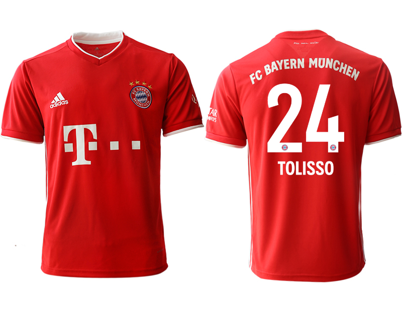 2020-21 Bayern Munich home aaa version 24# TOLISSO soccer jerseys