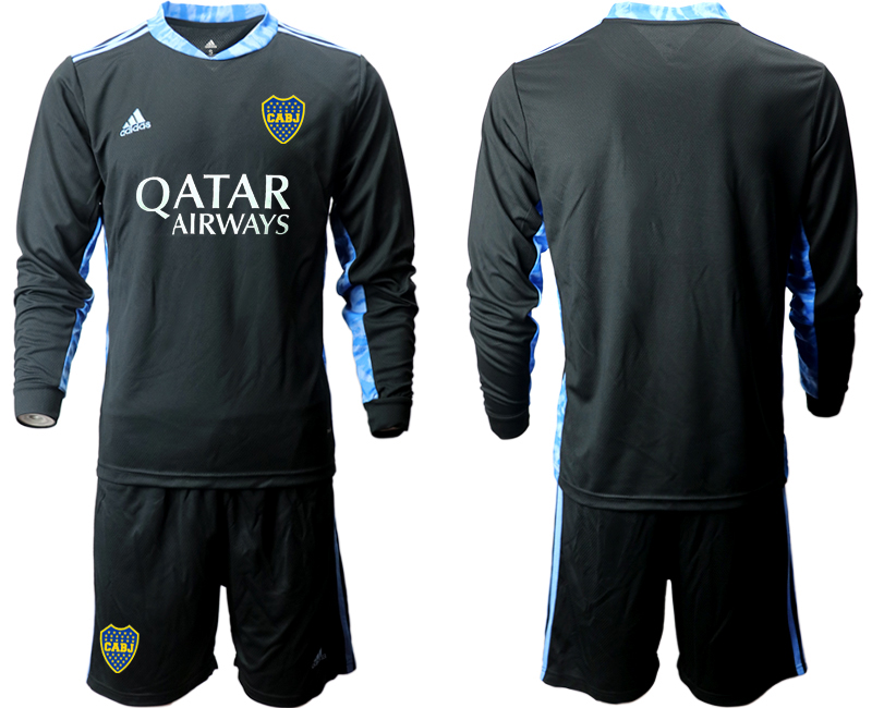 2020-21 Boca Juniors black goalkeeper long sleeve soccer jerseys
