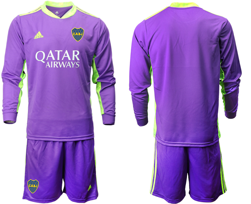 2020-21 Boca Juniors purple goalkeeper long sleeve soccer jerseys