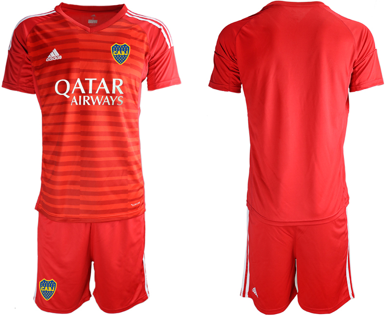 2020-21 Boca Juniors red goalkeeper soccer jerseys.