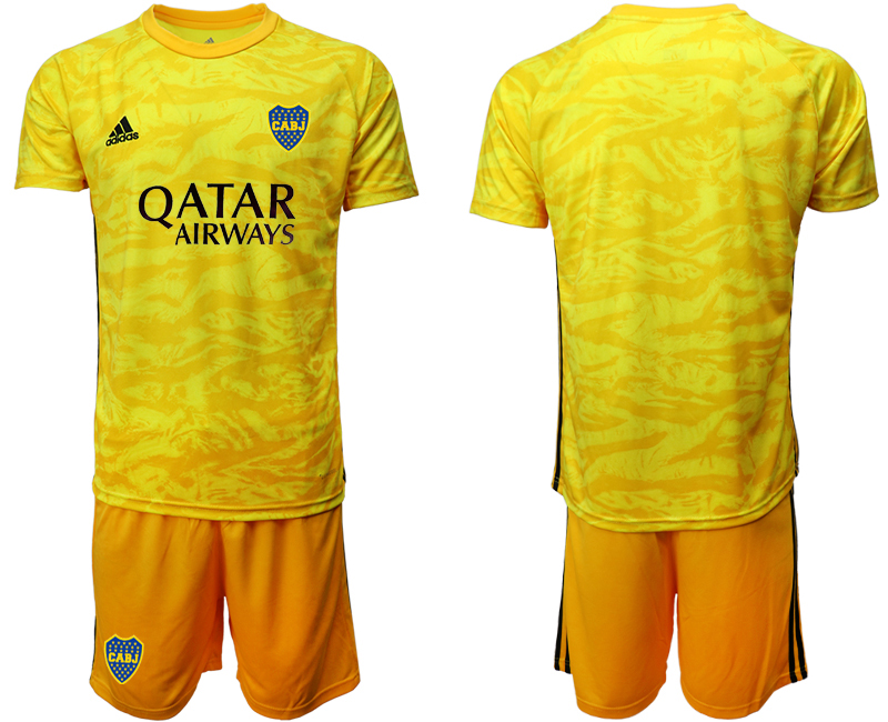 2020-21 Boca Juniors yellow goalkeeper soccer jerseys
