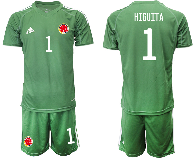 2020-21 Colombia army green goalkeeper 1# HIGUITA soccer jerseys