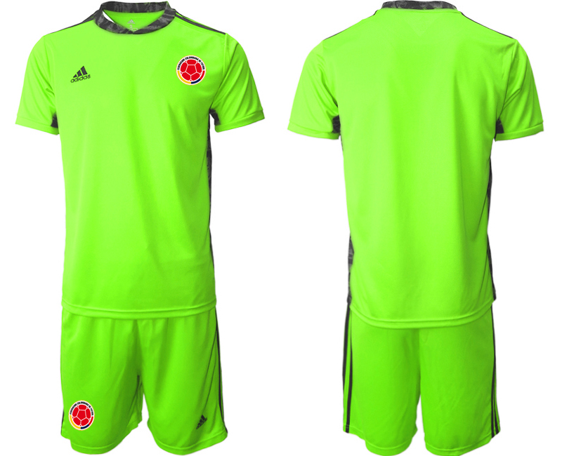 2020-21 Colombia fluorescent green goalkeeper soccer jerseys
