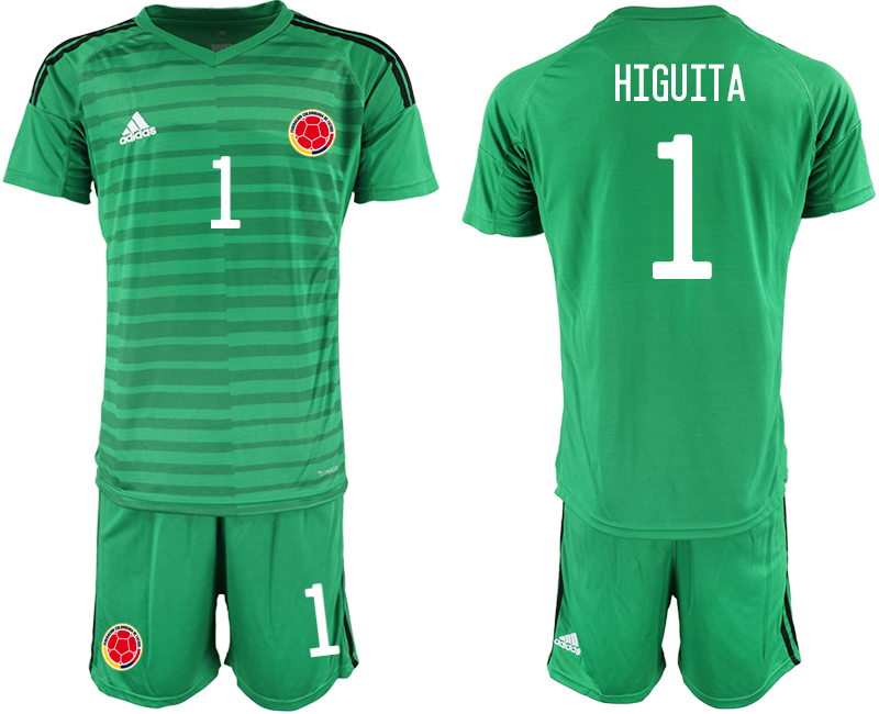 2020-21 Colombia green goalkeeper 1# HIGUITA soccer jerseys
