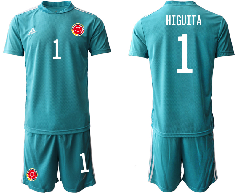 2020-21 Colombia lake blue goalkeeper 1# HIGUITA soccer jerseys
