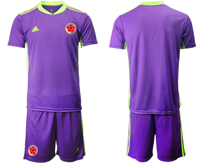 2020-21 Colombia purple goalkeeper soccer jerseys.