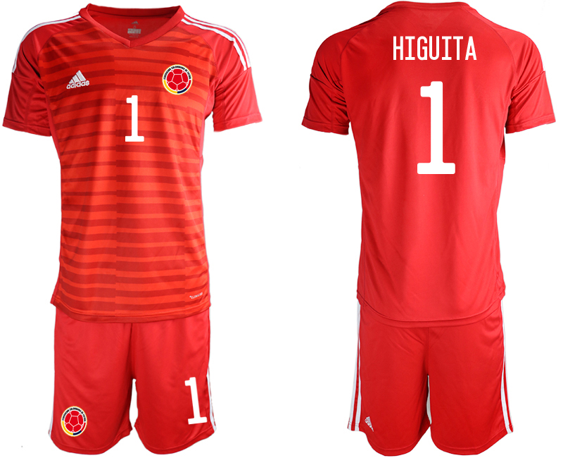 2020-21 Colombia red goalkeeper 1# HIGUITA soccer jerseys