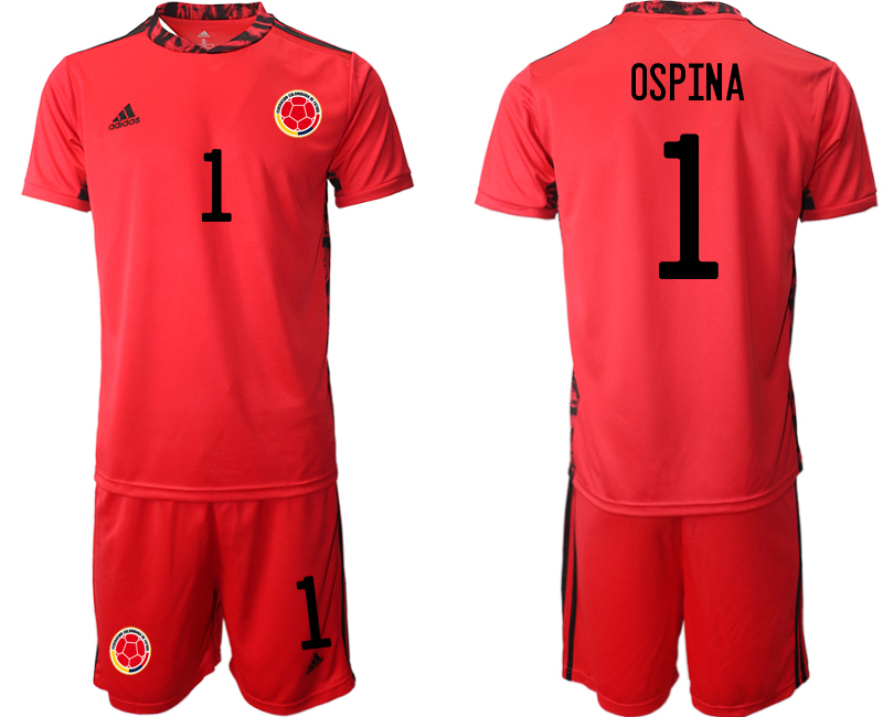 2020-21 Colombia red goalkeeper 1# OSPINA soccer jerseys.
