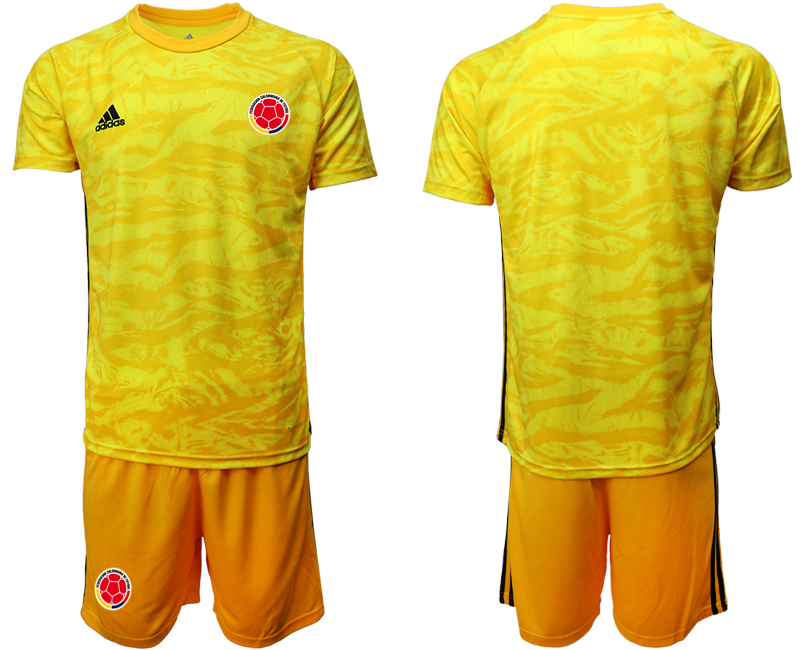 2020-21 Colombia yellow goalkeeper soccer jerseys
