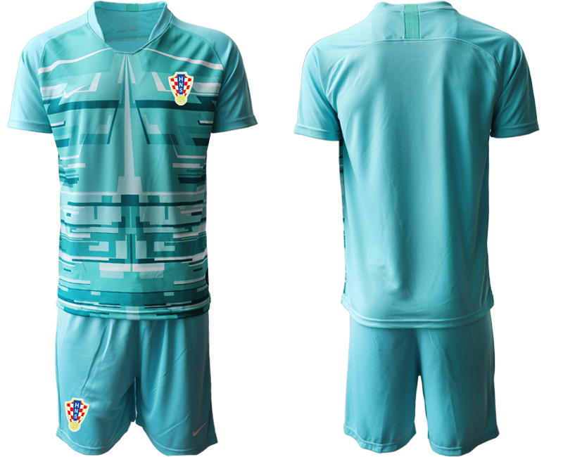 2020-21 Croatia lake blue goalkeeper soccer jerseys