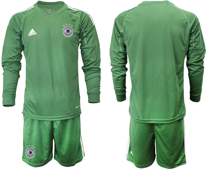 2020-21 Germany army green goalkeeper long sleeve soccer jerseys