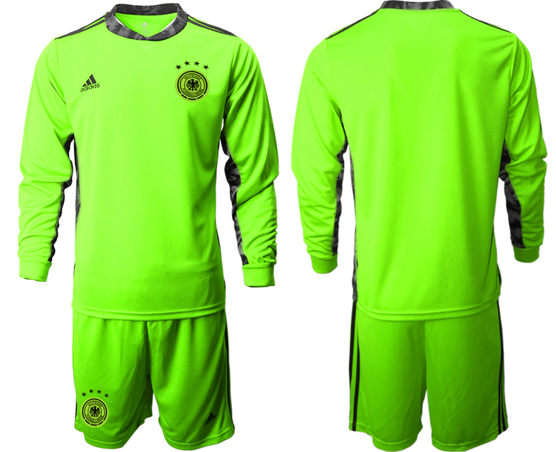 2020-21 Germany fluorescent green goalkeeper long sleeve soccer jerseys