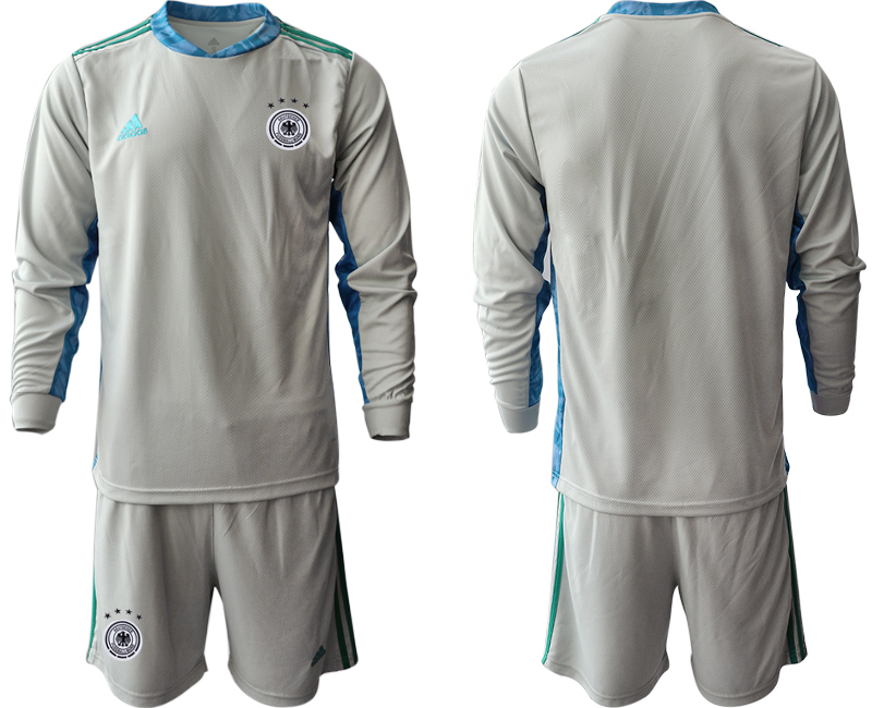 2020-21 Germany gray goalkeeper long sleeve soccer jerseys
