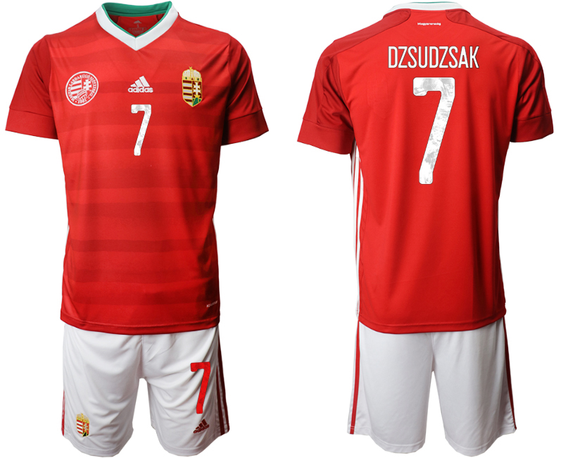 2020-21 Hungary home 7# DZSUDZSAK soccer jerseys