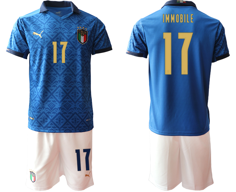 2020-21 Italy home 17# IMMOBILE soccer jerseys
