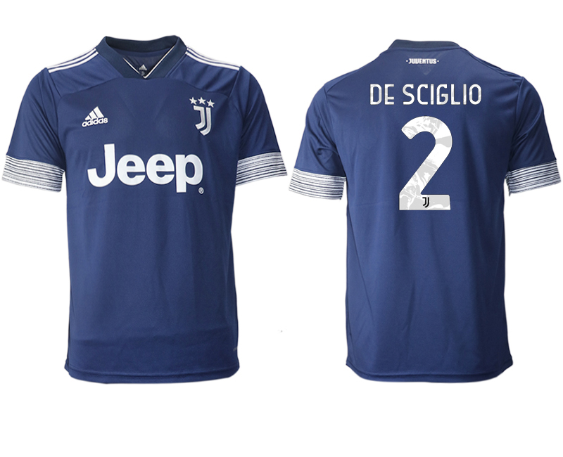 2020-21 Juventus away aaa version 2# DE SCIGLIO soccer jerseys
