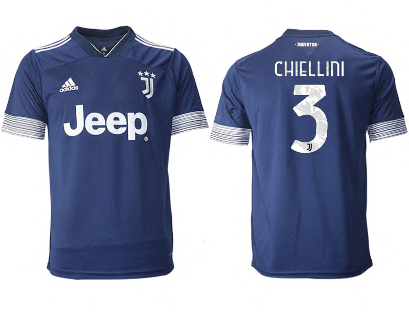 2020-21 Juventus away aaa version 3# CHIELLINI soccer jerseys